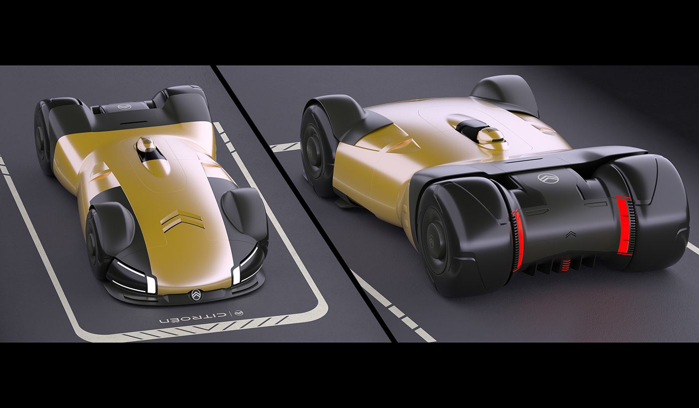 car automotive   Automotive design design sketch cardesign citroen robot roborace race car