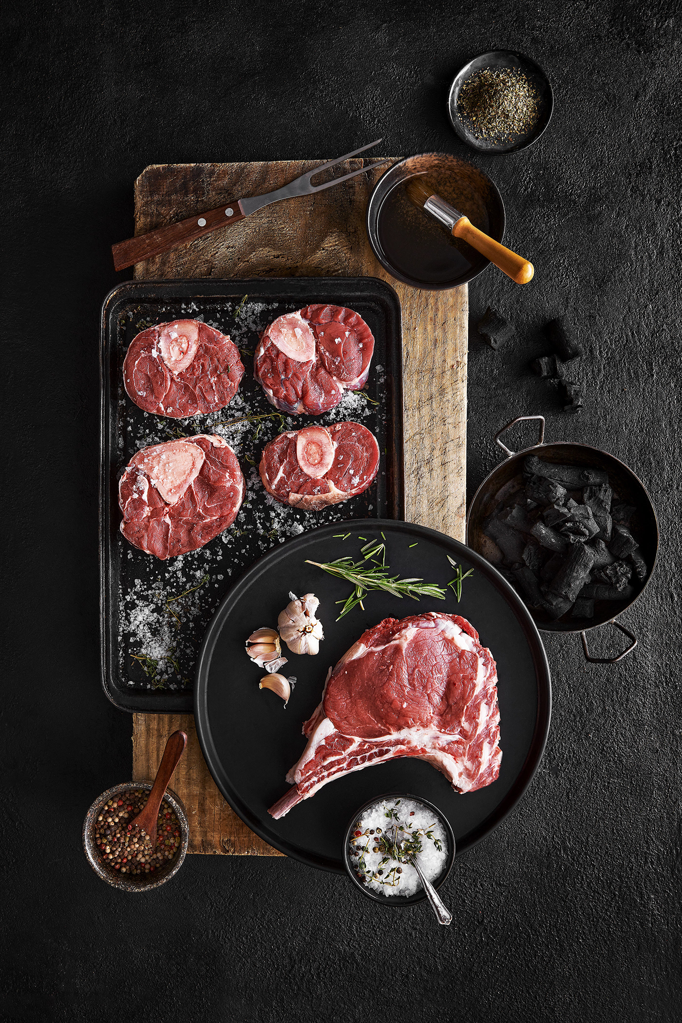 Advertising  beef brand identity Food  food photography food styling meat menu restaurant steak