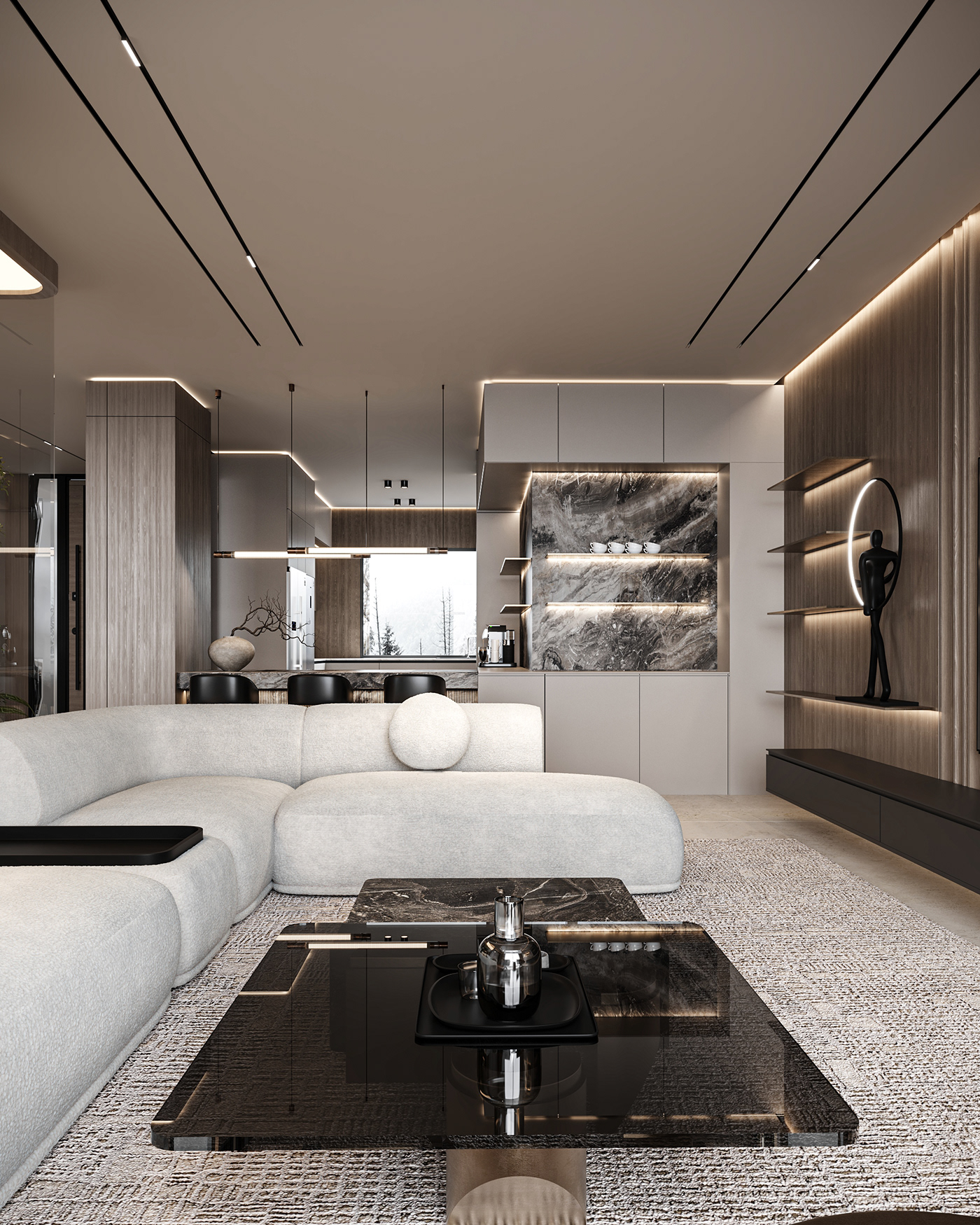interior design  architecture visualization corona design minimal minimalist Render