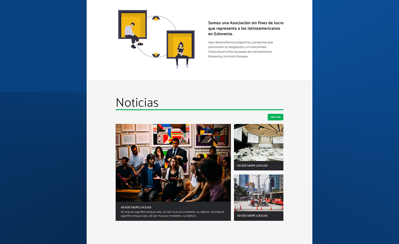 Association design Figma Latin non-profit Web Design  Website