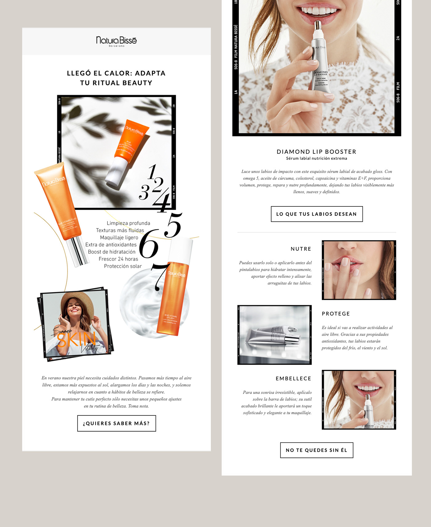 email marketing mailchimp emailing ux Fotografia newsletter lujo cosmetica