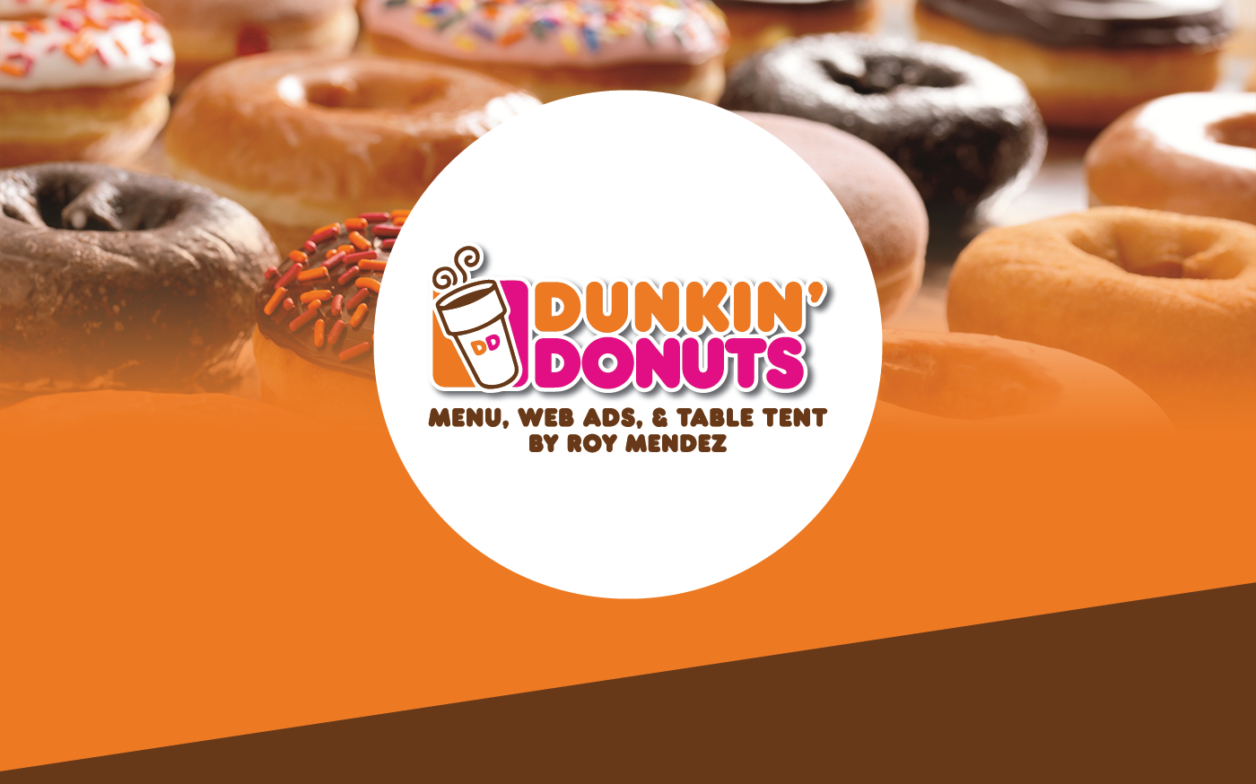 dunkin' donuts menu graphic design  advertisement Food  restaurant