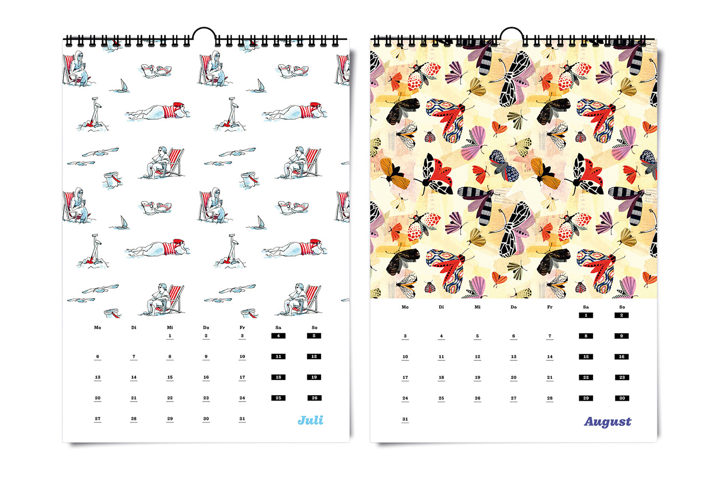 calendar Year 2020 ILLUSTRATION  pattern design  graphic design  paper cut type design pulpo spoonflower art