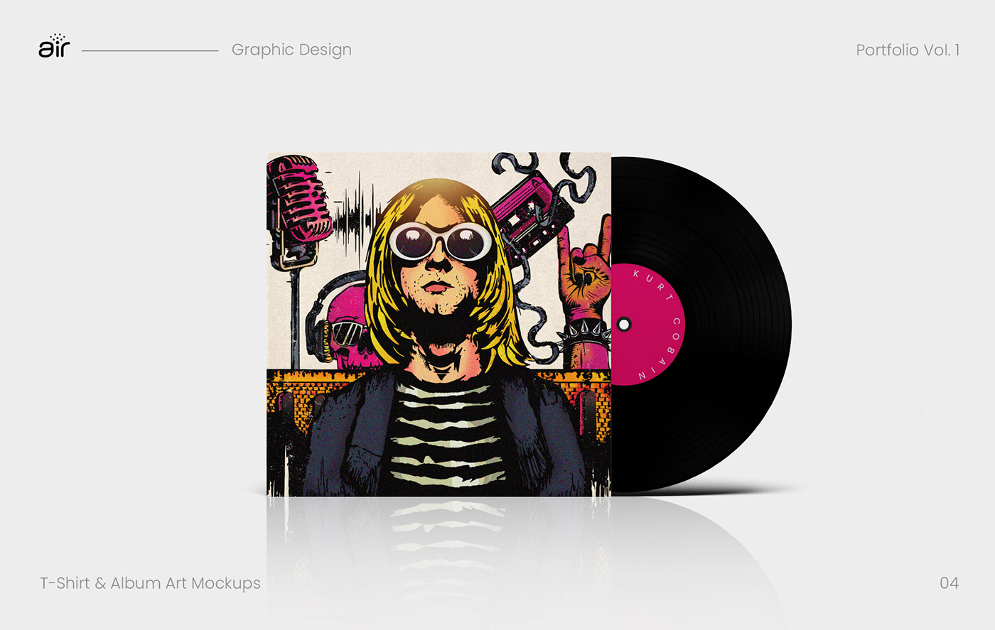 album art art graphic design  hip hop kendrick kendrick lamar kurt cobain logic portfolio Tshirt Design