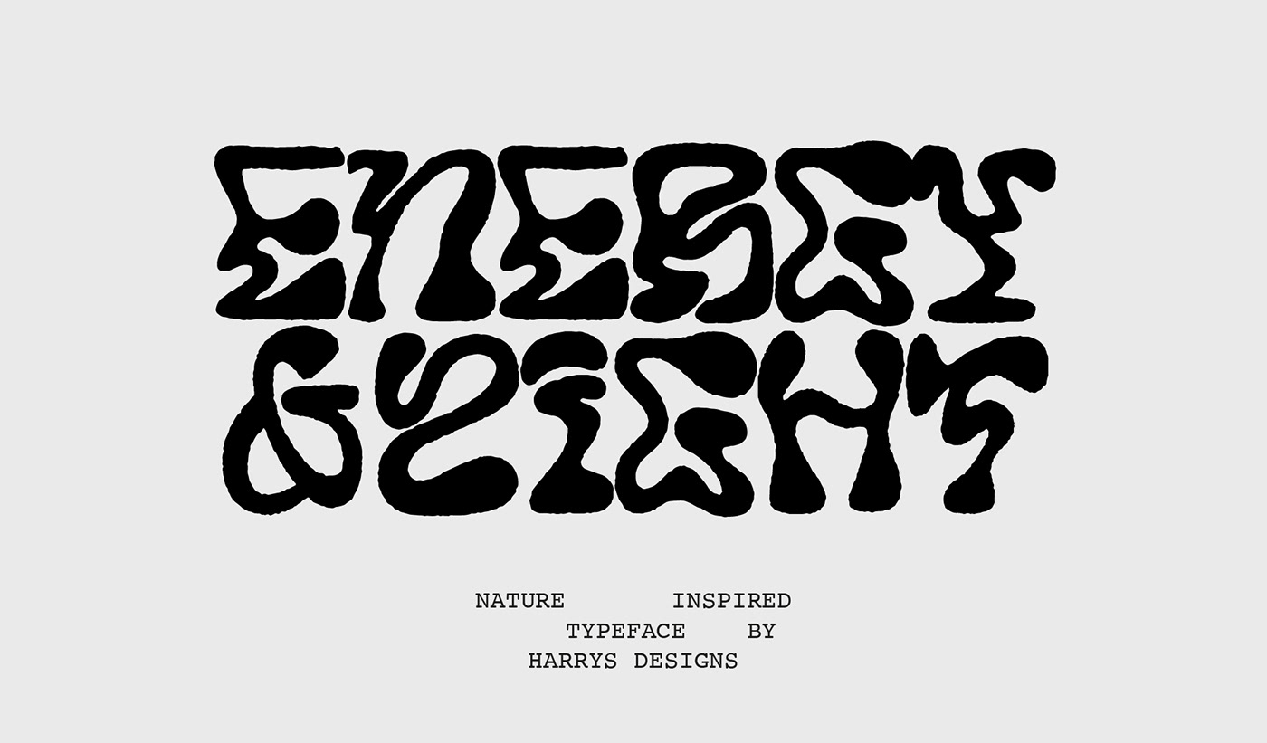Experimental Typography display font Typeface hand made font modern font sans serif type design lettering