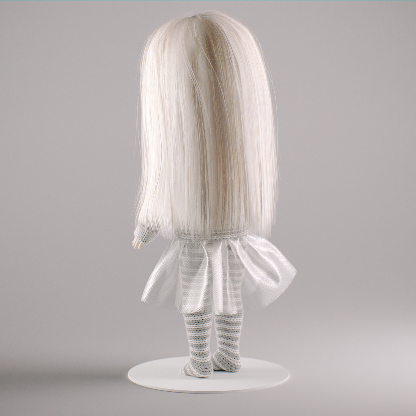 3D Character cloth Clothing doll girl tilda