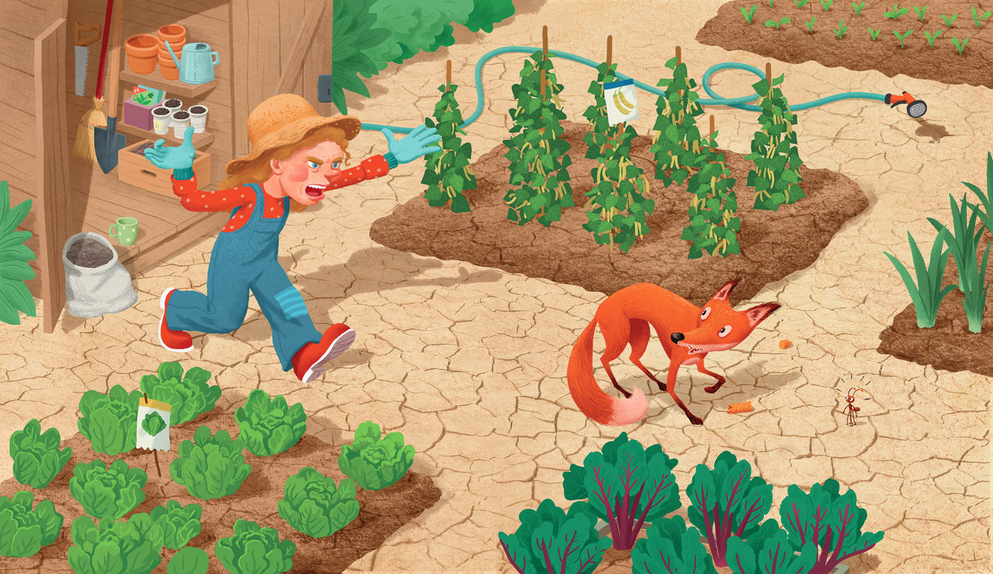 ant carrot rabbit FOX Picture book