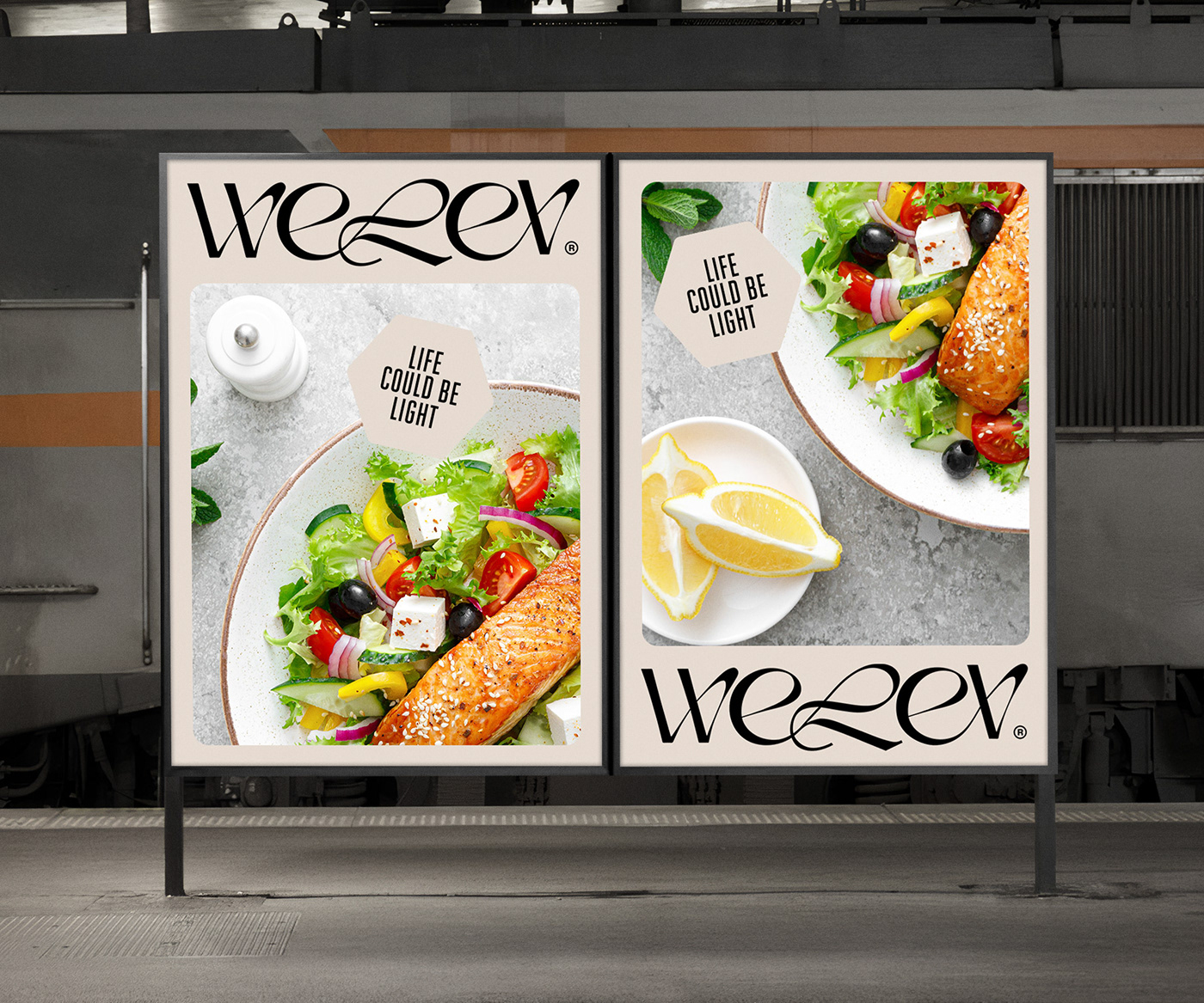 clean Food  healthy food minimal modern restaurant typography   vegan