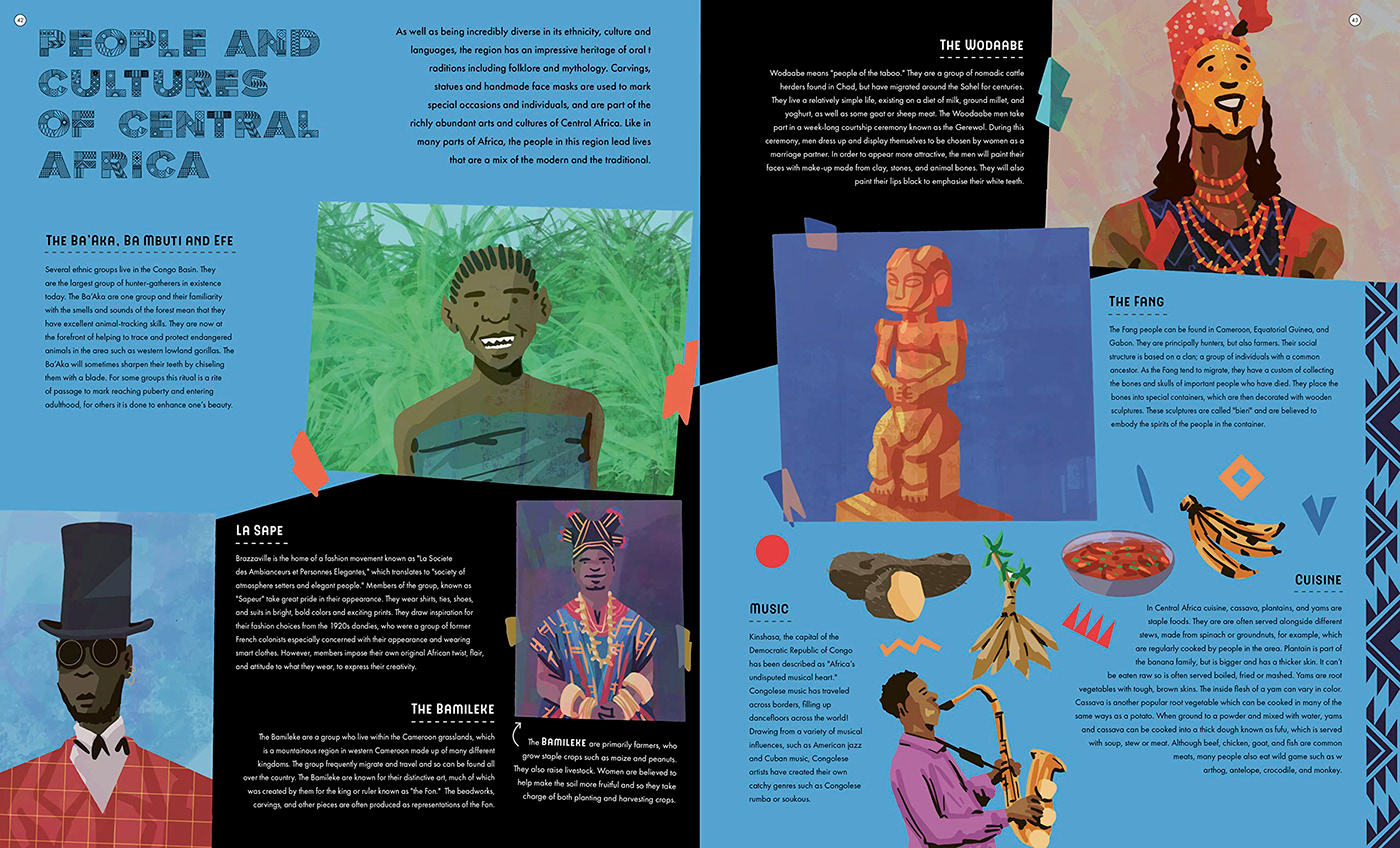 africa book cover book design children children illustration children's book Digital Art  painting   Picture book print