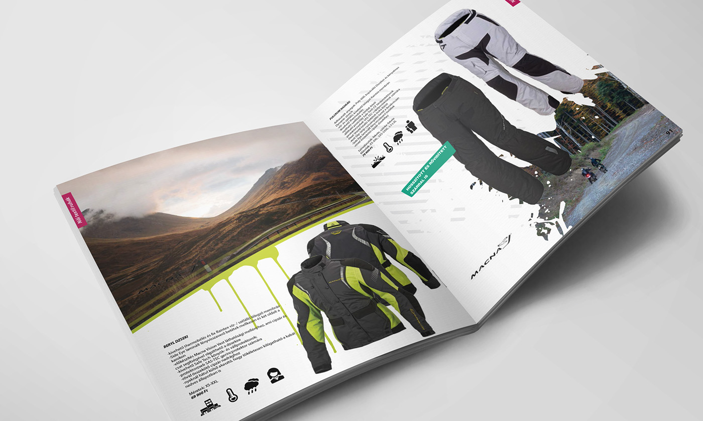 Shox Catalogue Catalogue brochure leporello print deisgn cover Motor motorbike