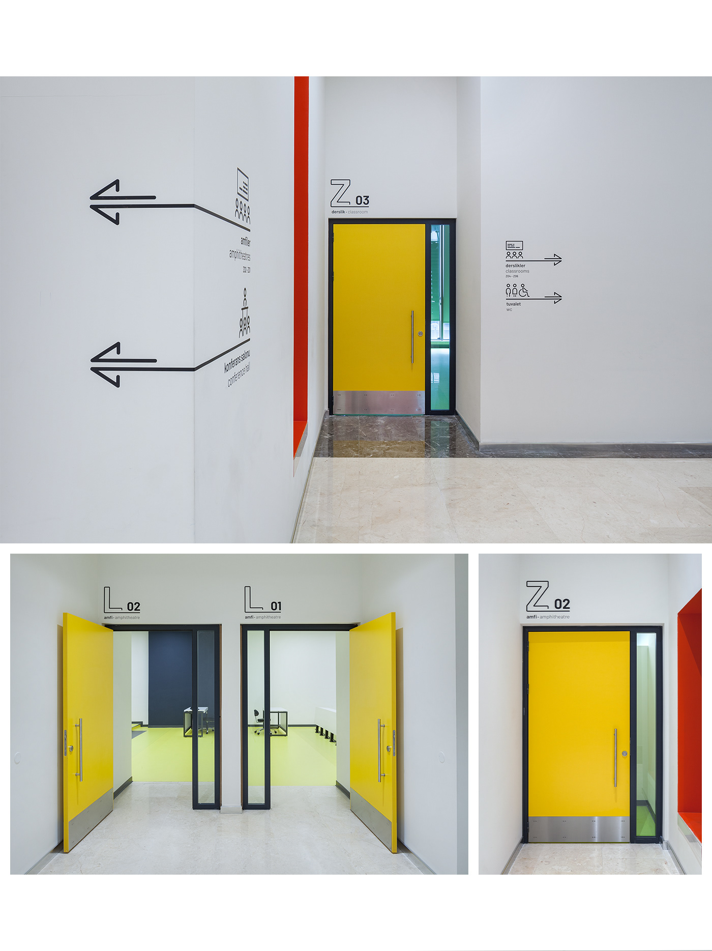 Kültür Üniversitesi wayfinding wayfinding design wayfinding system