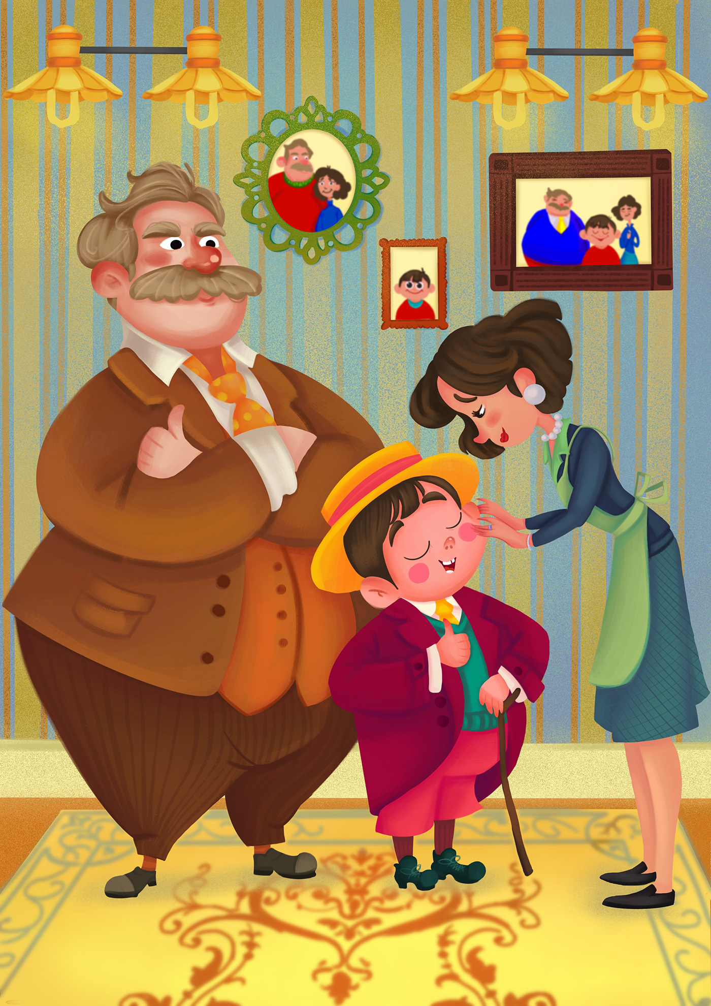 Dursley family illustration.
