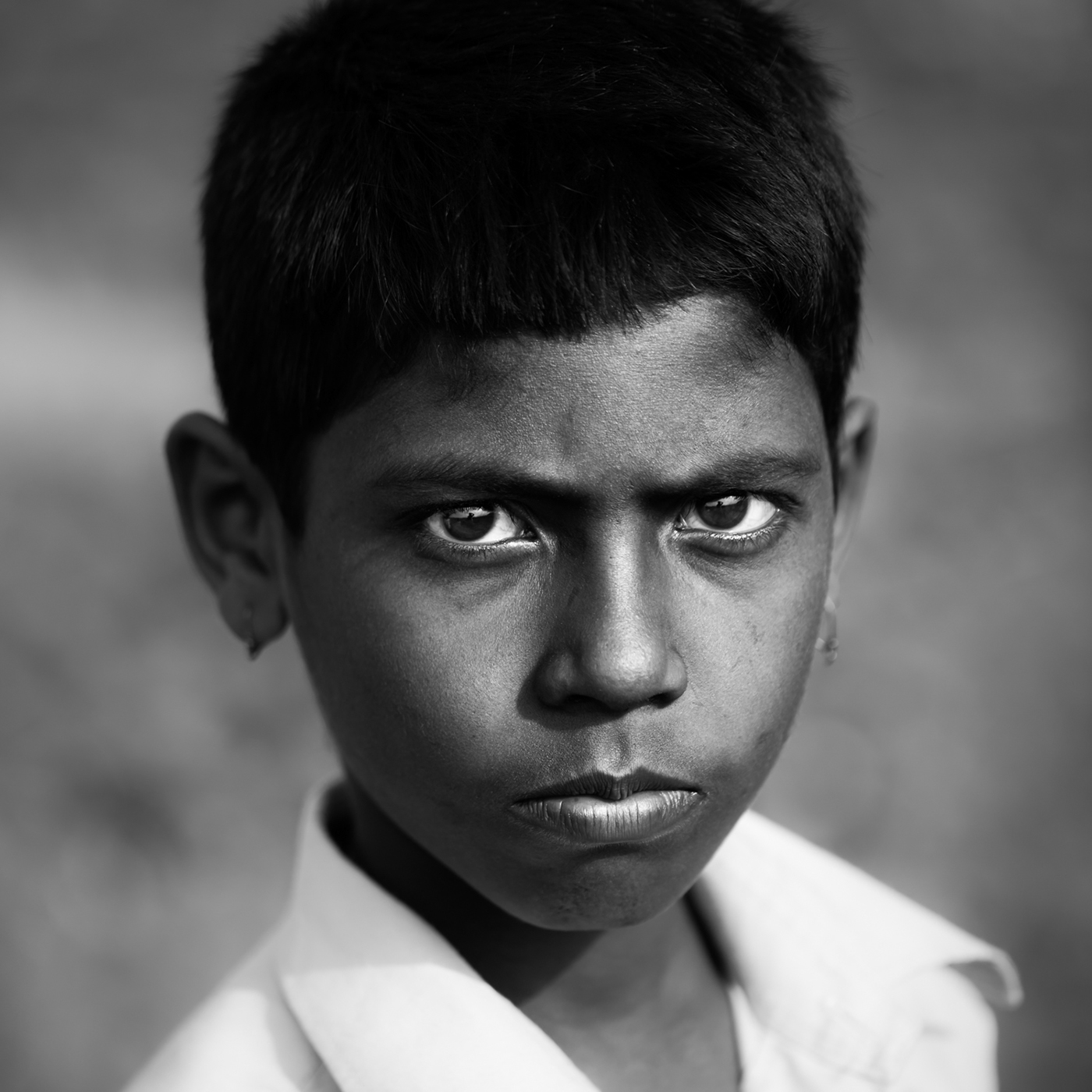 portraits kids India eyes closeup