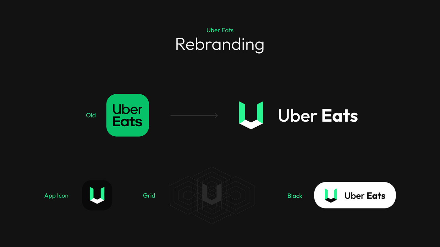 app brand identity delivery Figma Food  Order rebranding Uber Ubereats UI/UX