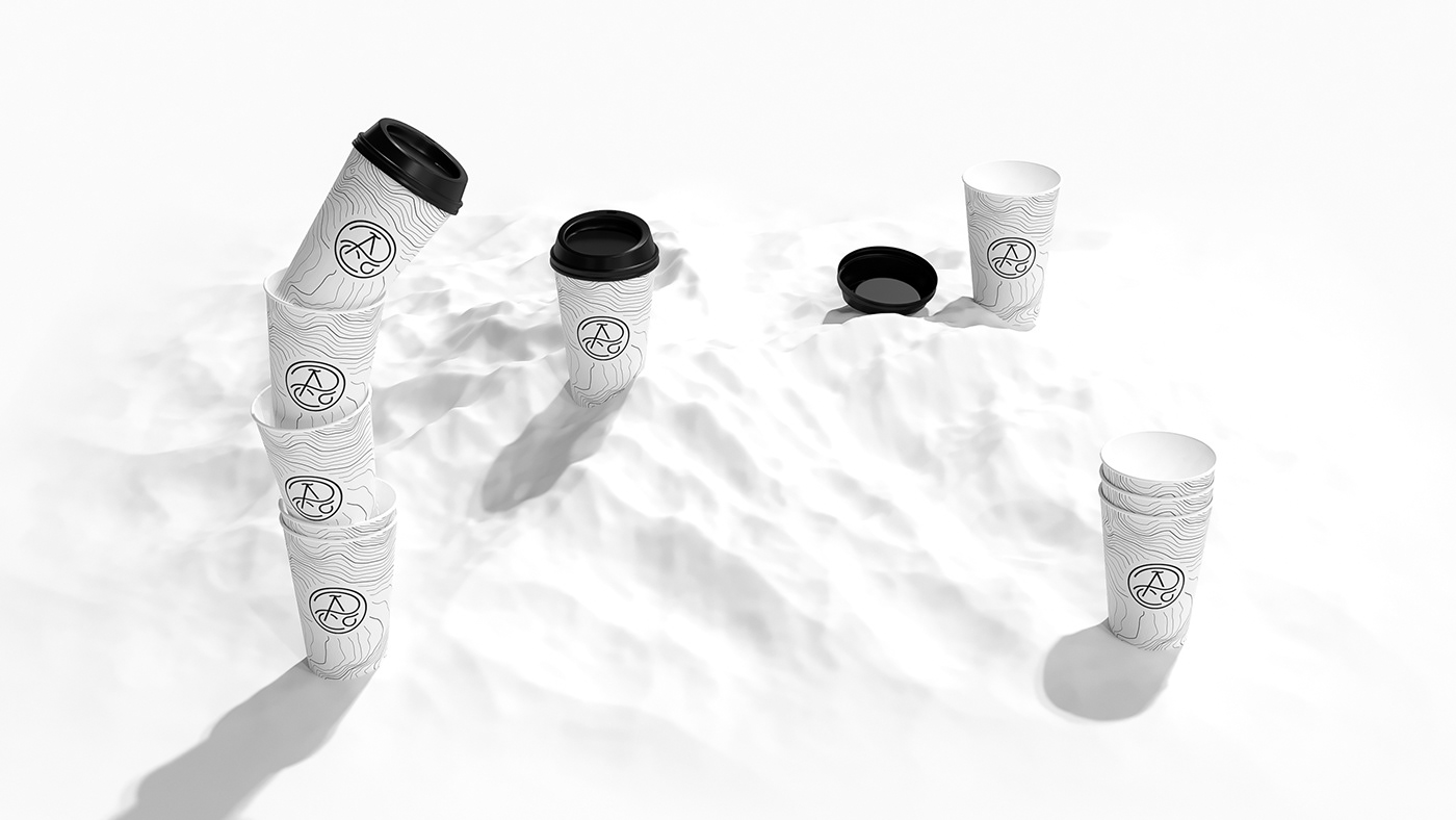 Coffee Packaging algorithm topography design brand espresso California