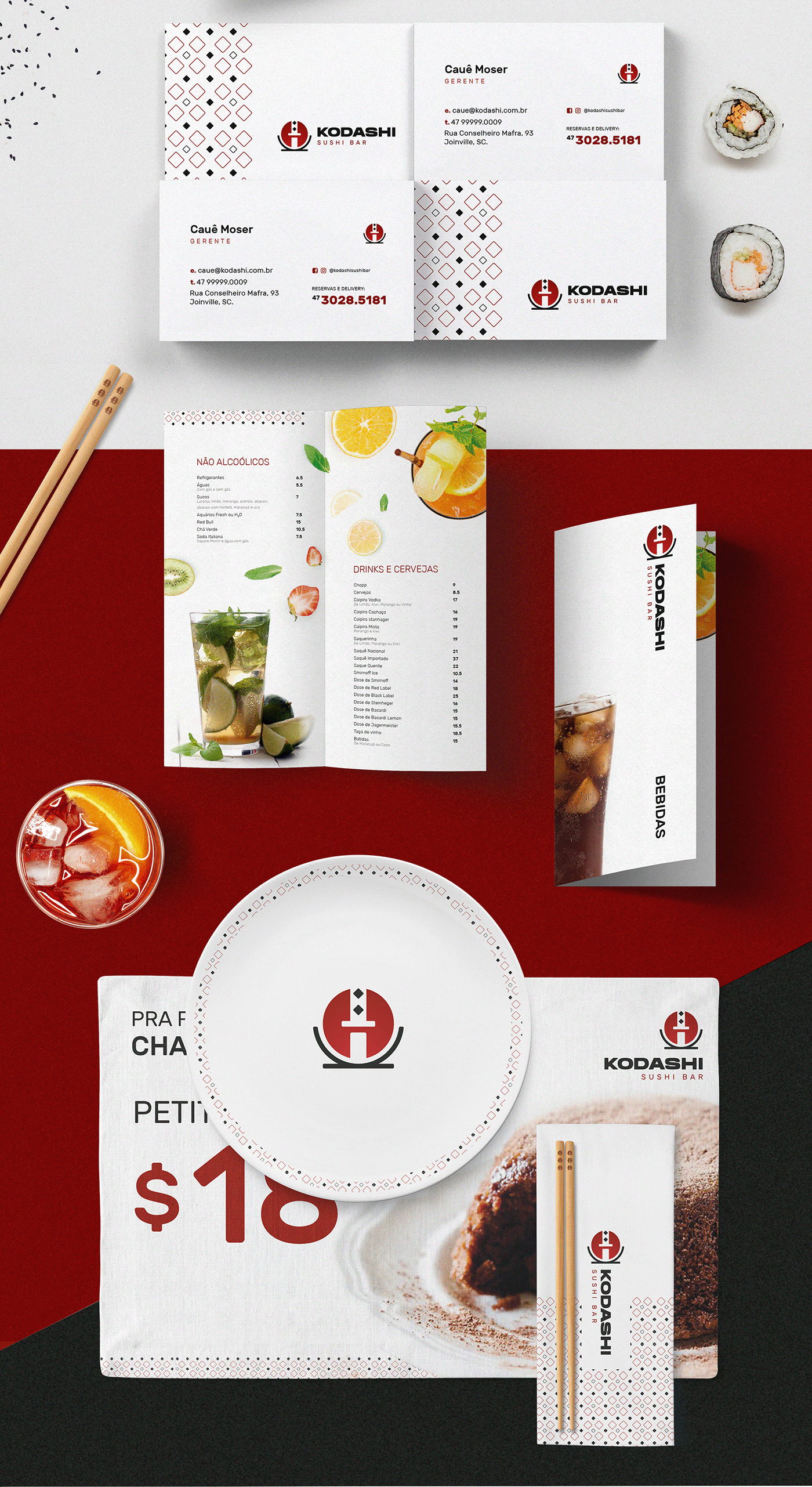 japanese logo Packaging restaurant samurai Sushi