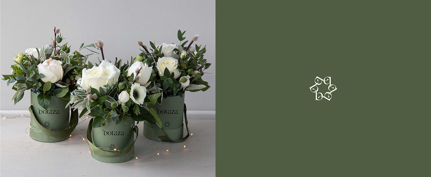 botaza brand identity branding  florist flower flower studio identity