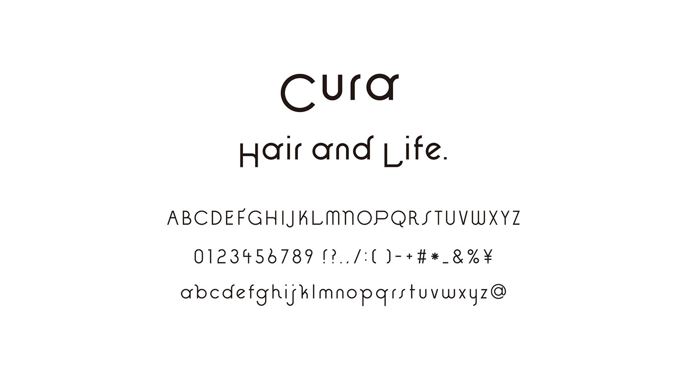 color gradation typography   font sign hairsalon beauty logo tokyo CI