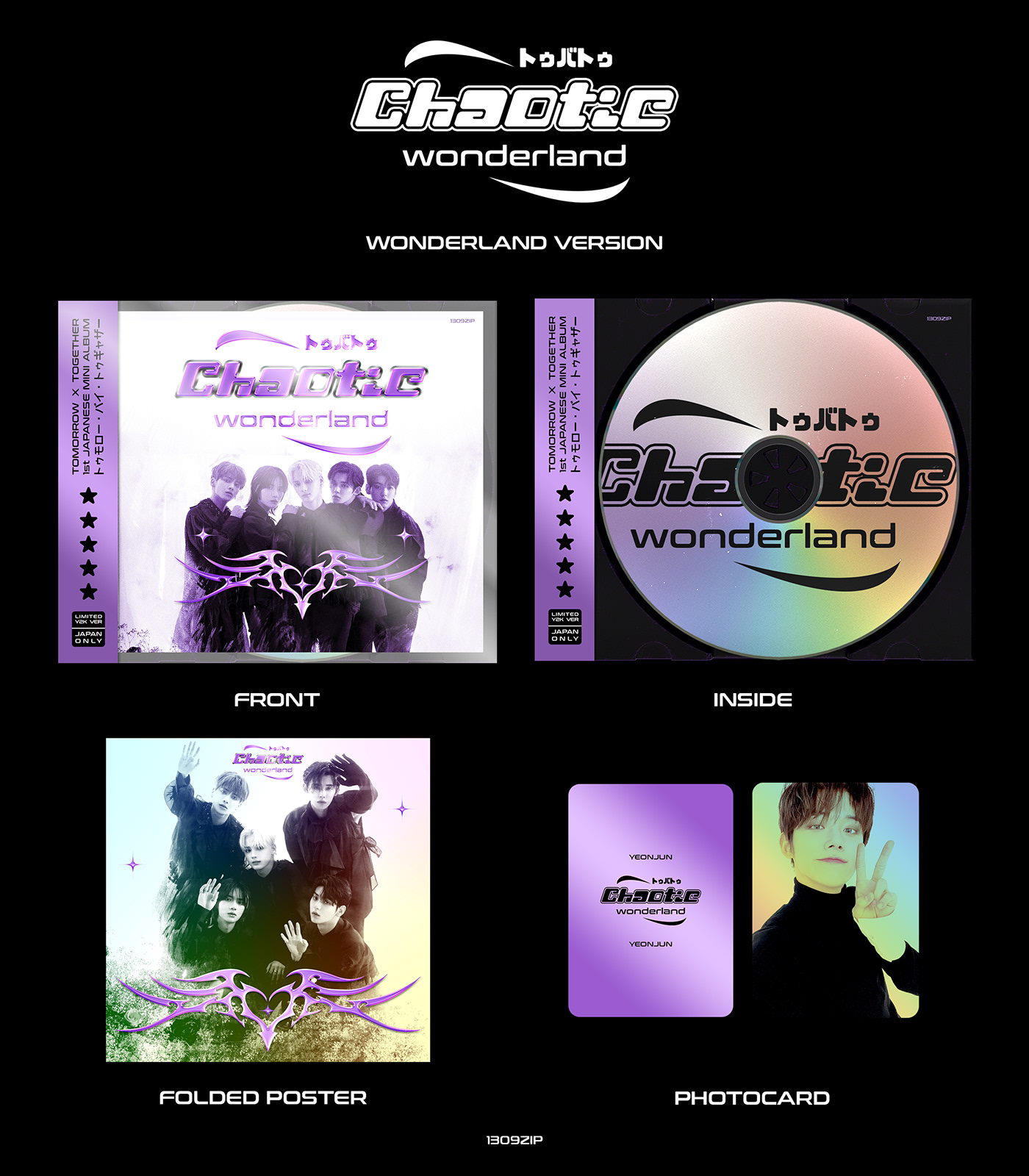 Album cd Cover Art design futuristic kpop logo Y2K