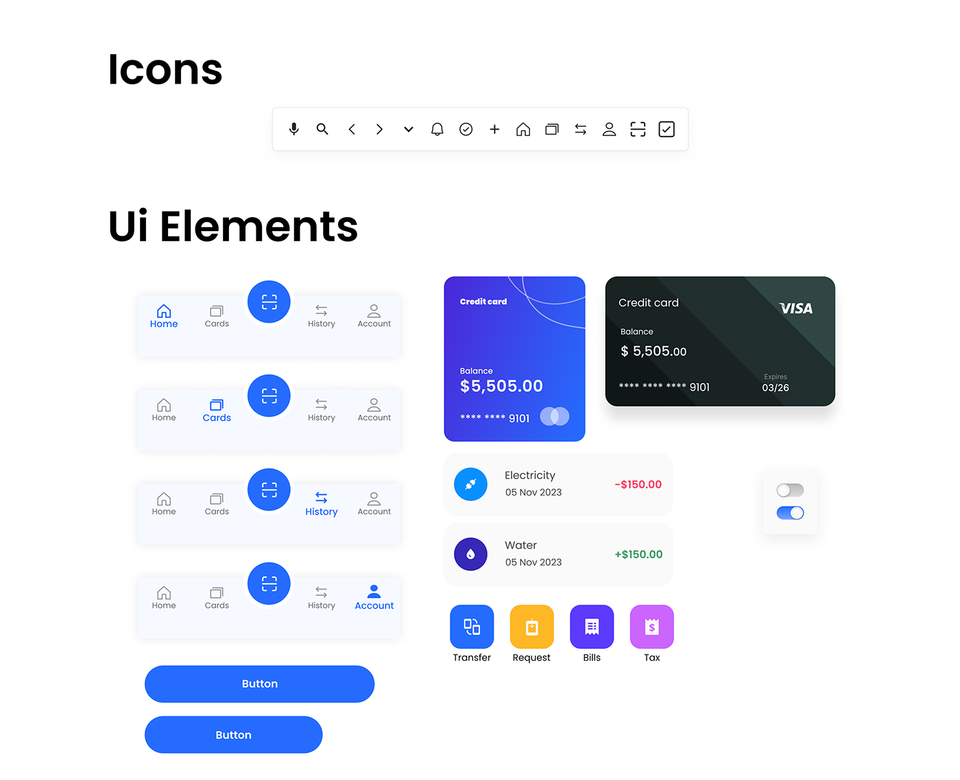 ui design Mobile app ux/ui app design application user interface Figma payment Payment App iPay