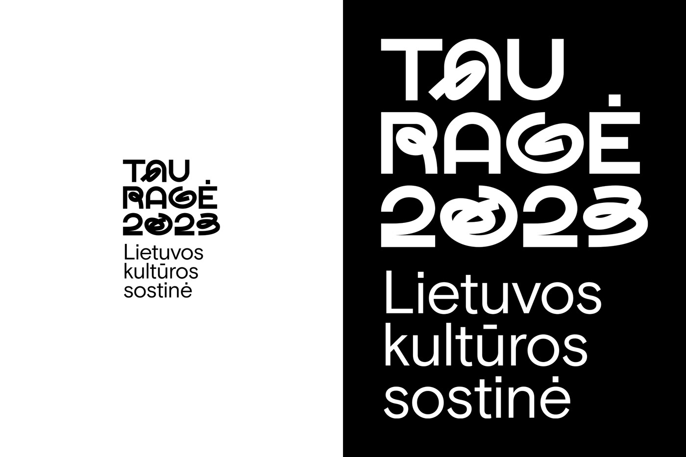 brand identity branding  capital of culture captial city culture Europe Event lithuania typography  