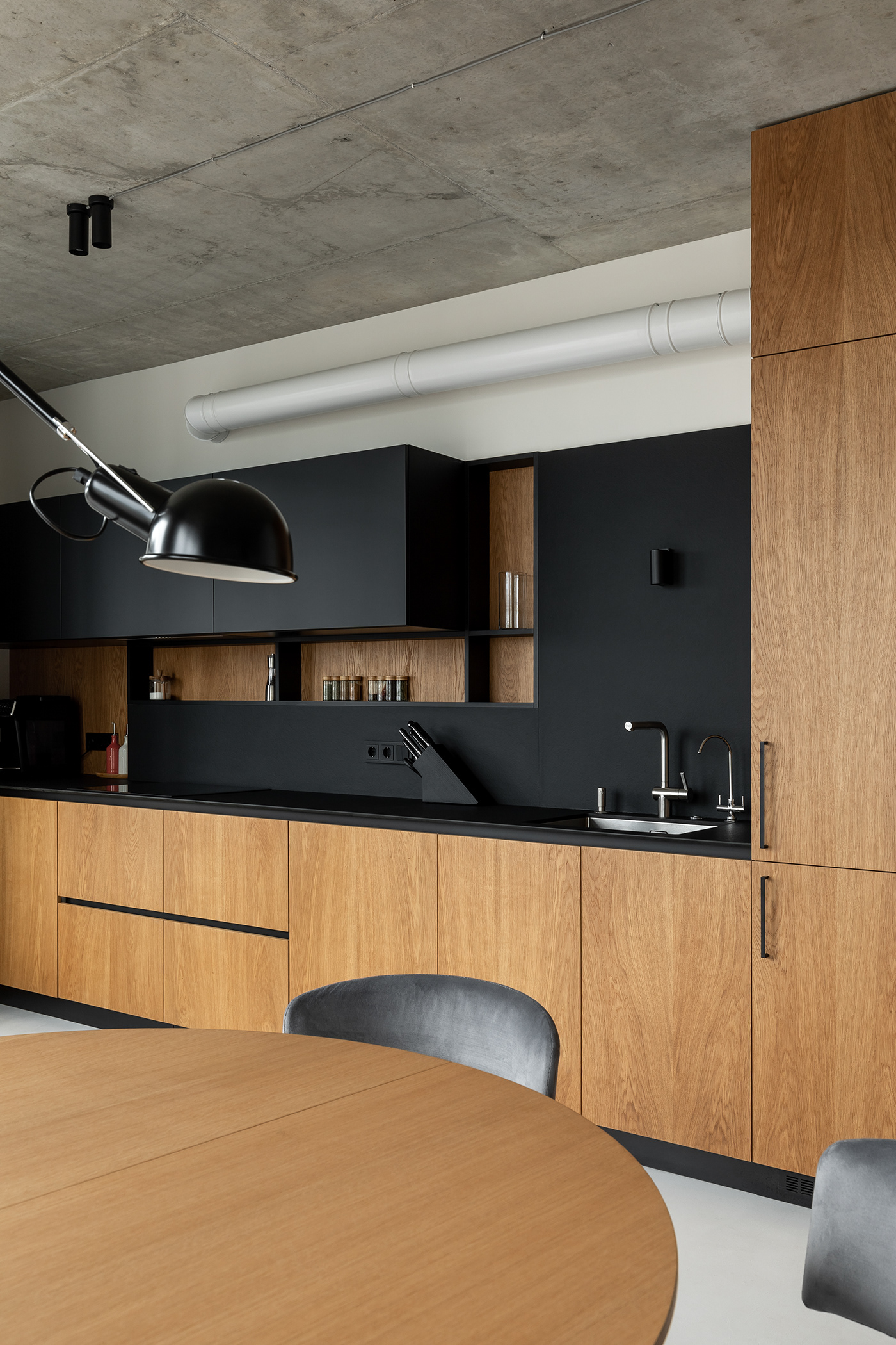 interior design  Interior modern minimal penthouse kitchen design architecture Penthouse design
