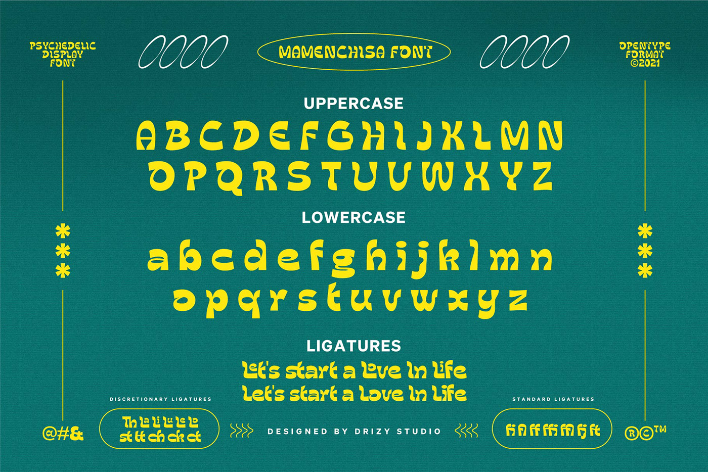 Display font lettering modern font otf psychedelic sans serif Typeface typography  