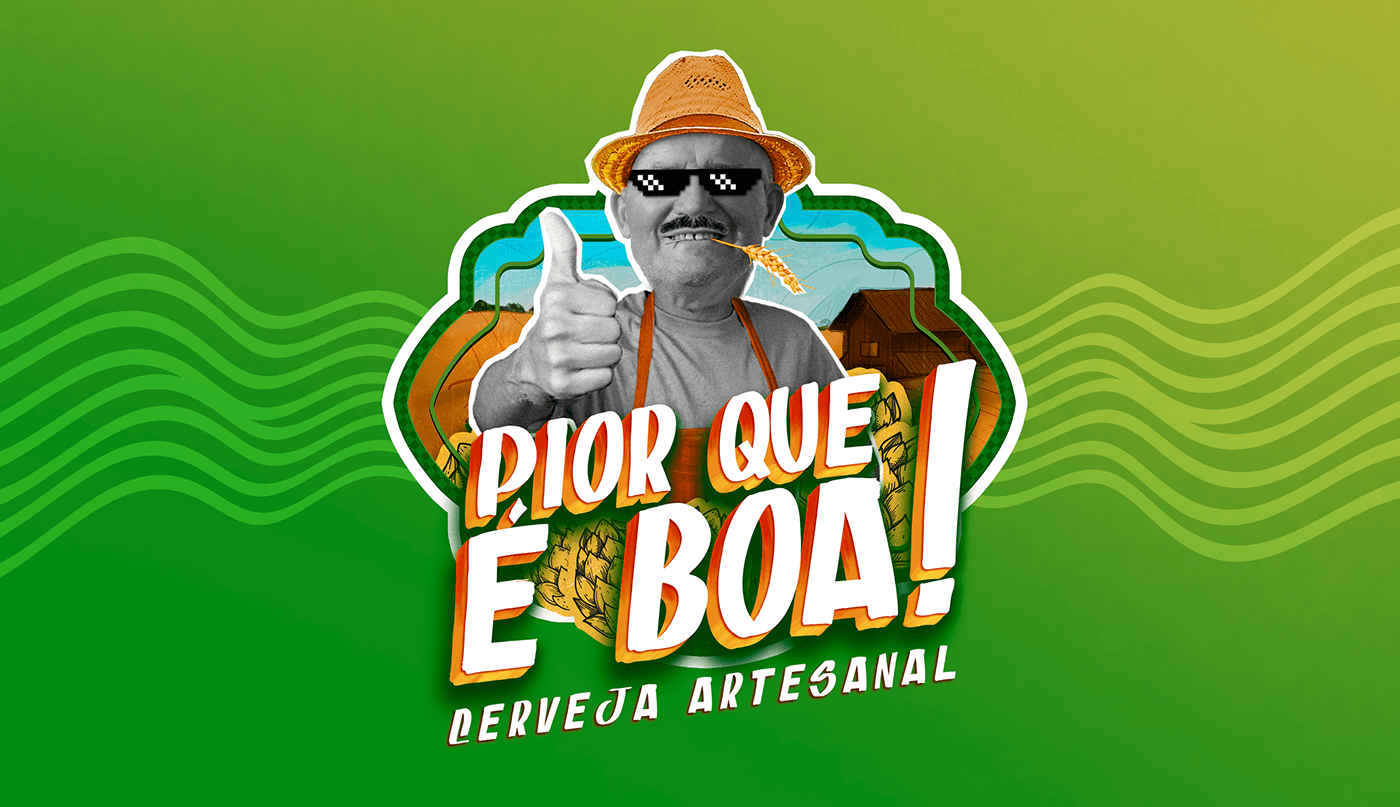 branding  cerveja artesanal Brasil Carnaval poster