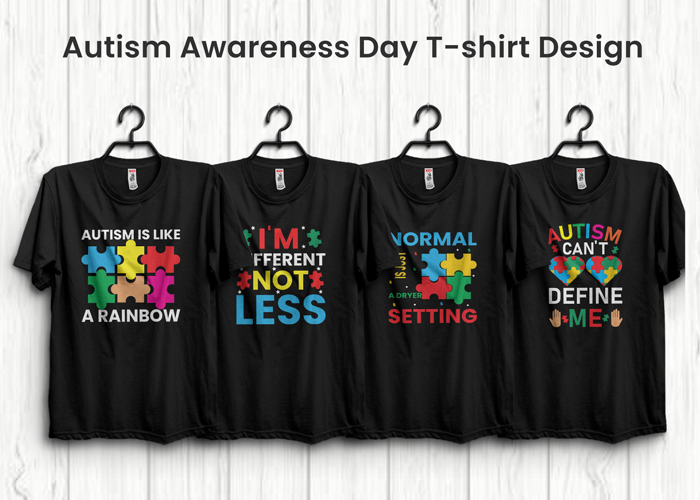 artwork autism Autism awareness autistic awareness mental health t-shirt Tshirt Design typography   vector