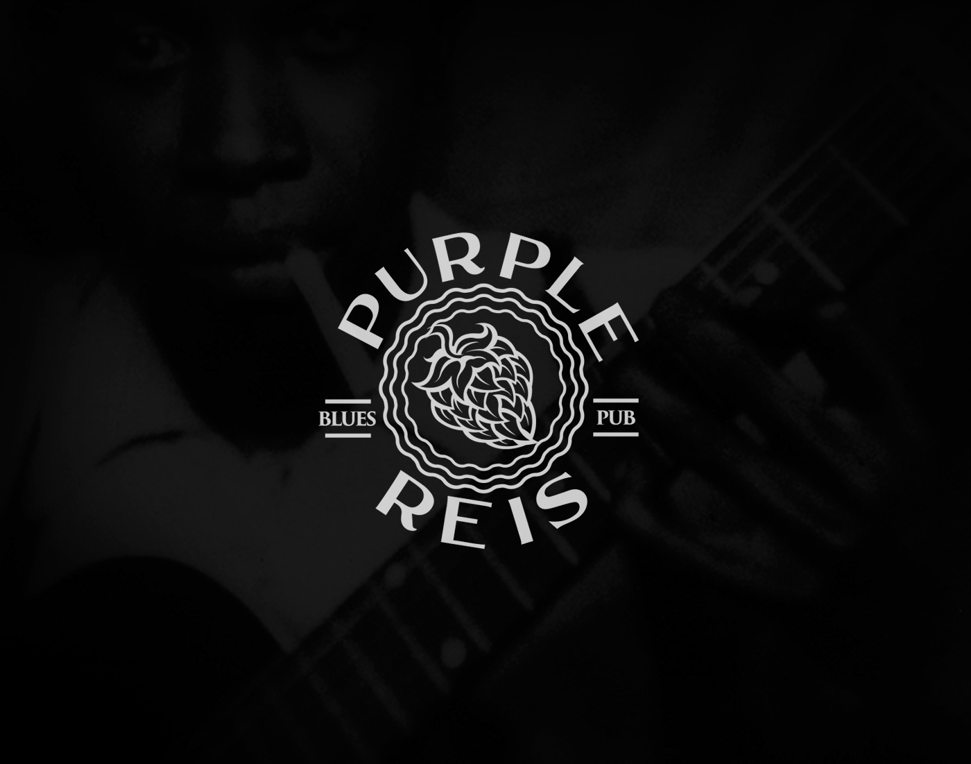 purple reis pub logo Curitiba visual identity identidade visual logofolio brand lupulus bar