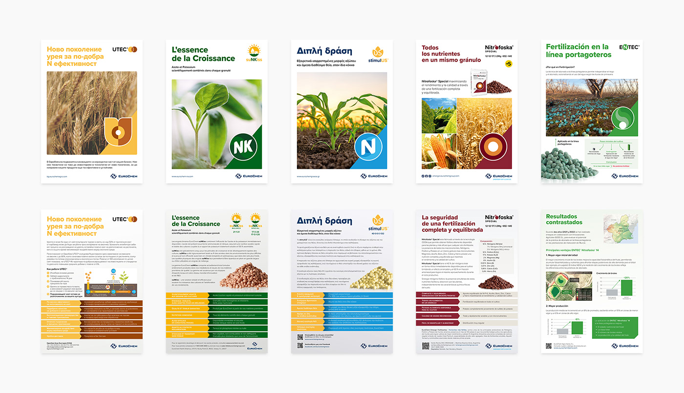 guidelines Guidebook EuroChem Fertilizer brand identity packaging design Identity Design