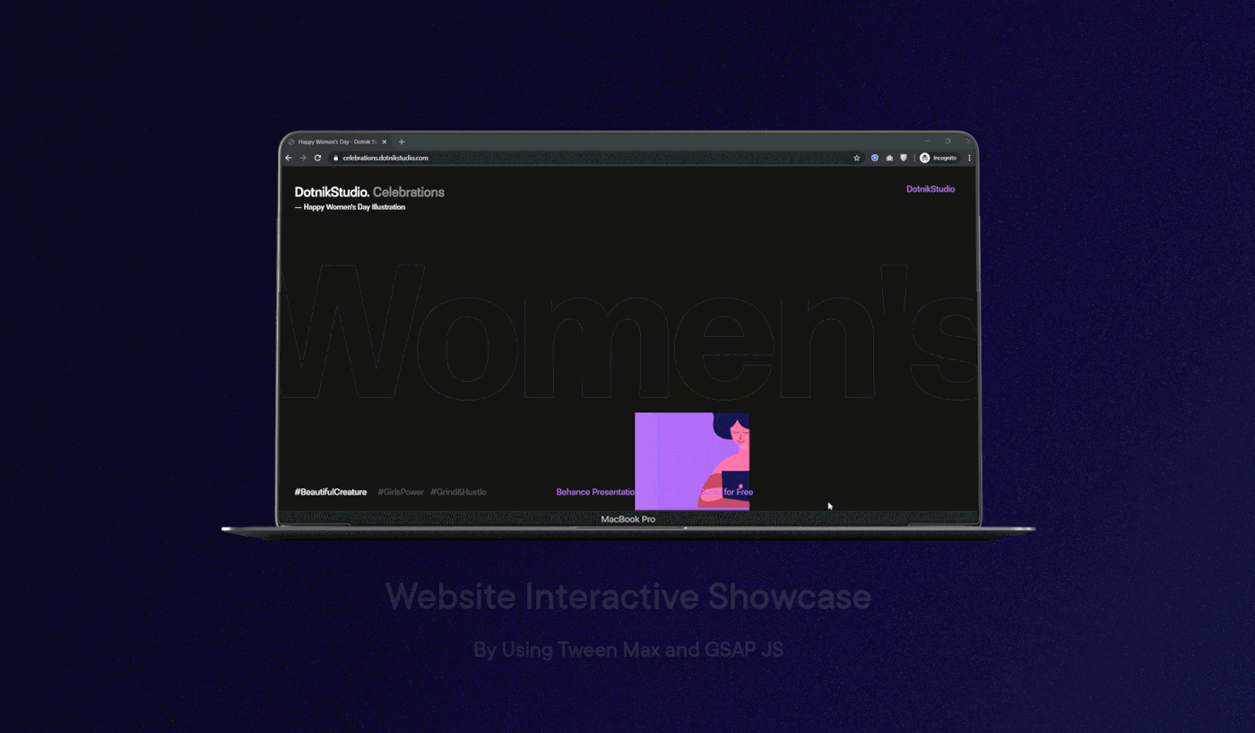 Interactive Website Showcase by DotnikStudio.Celebrations