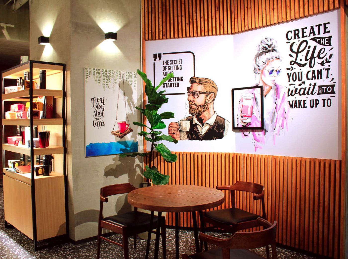 Interior design cafe