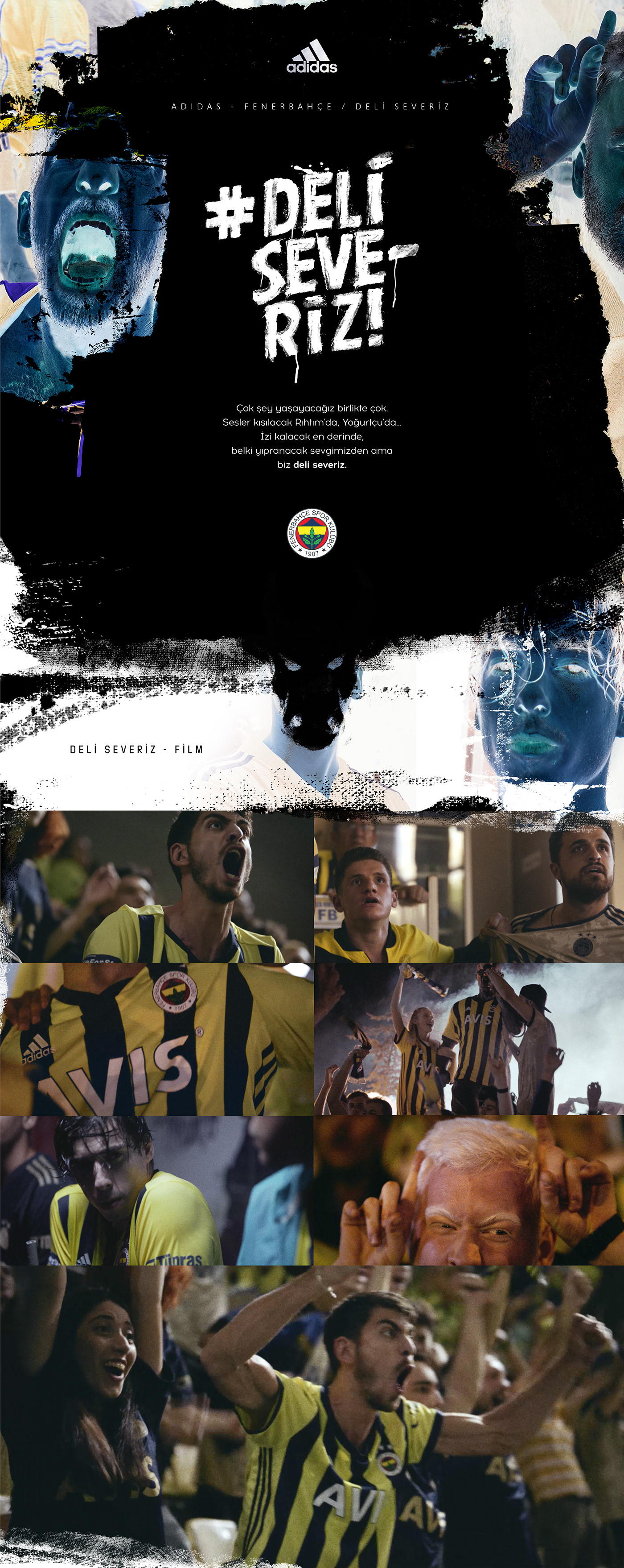 adidas Fenerbahçe Film   font football jersey poster