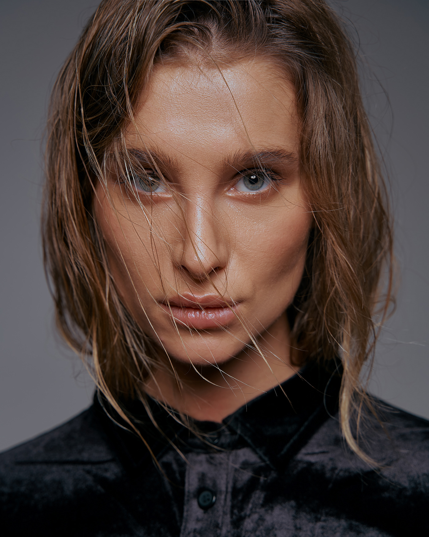 beauty Fashion  human face model Photography  portrait postproduction retouch studio woman