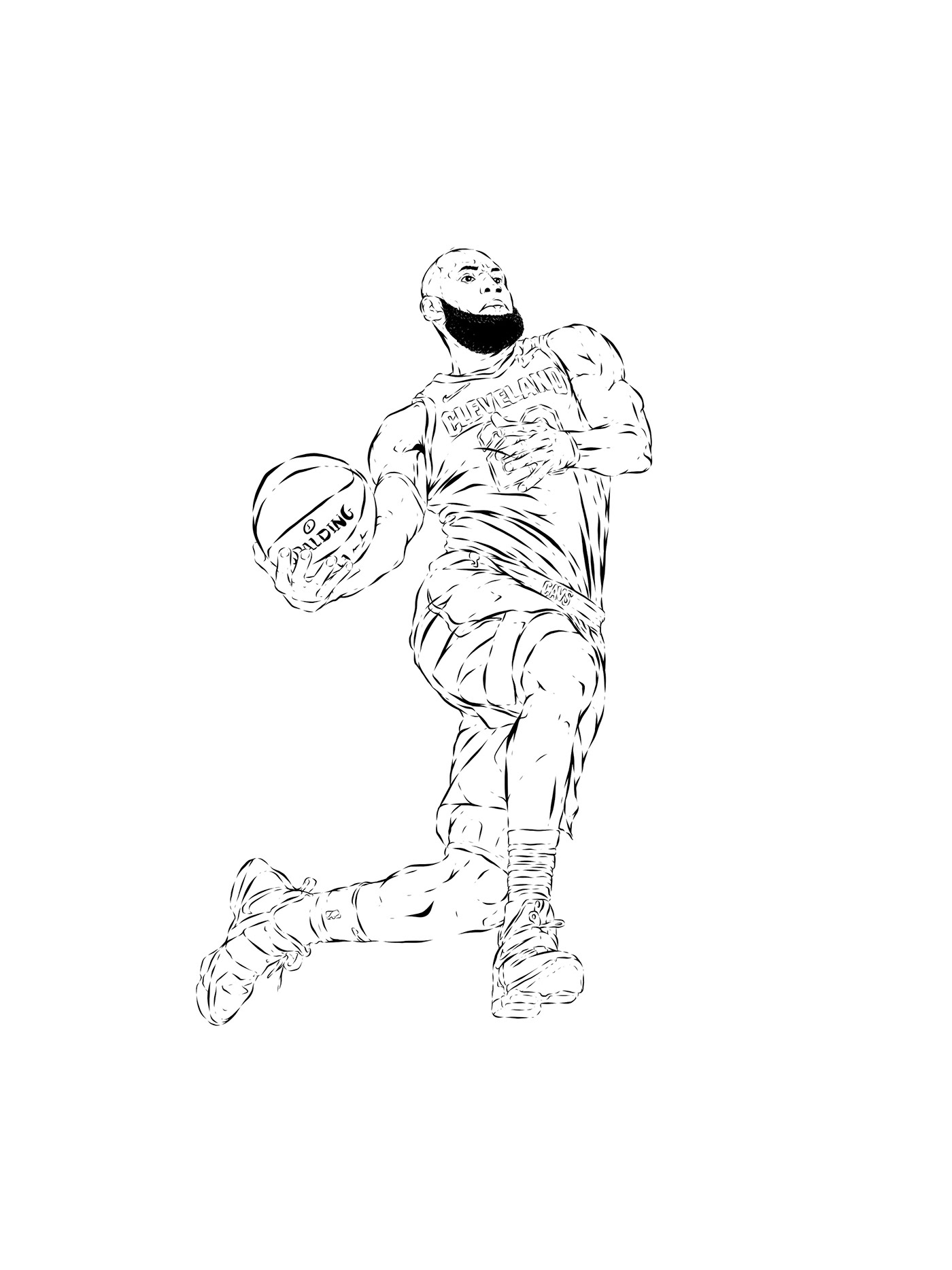 Adobe DRAW : NBA series - Lebron James.