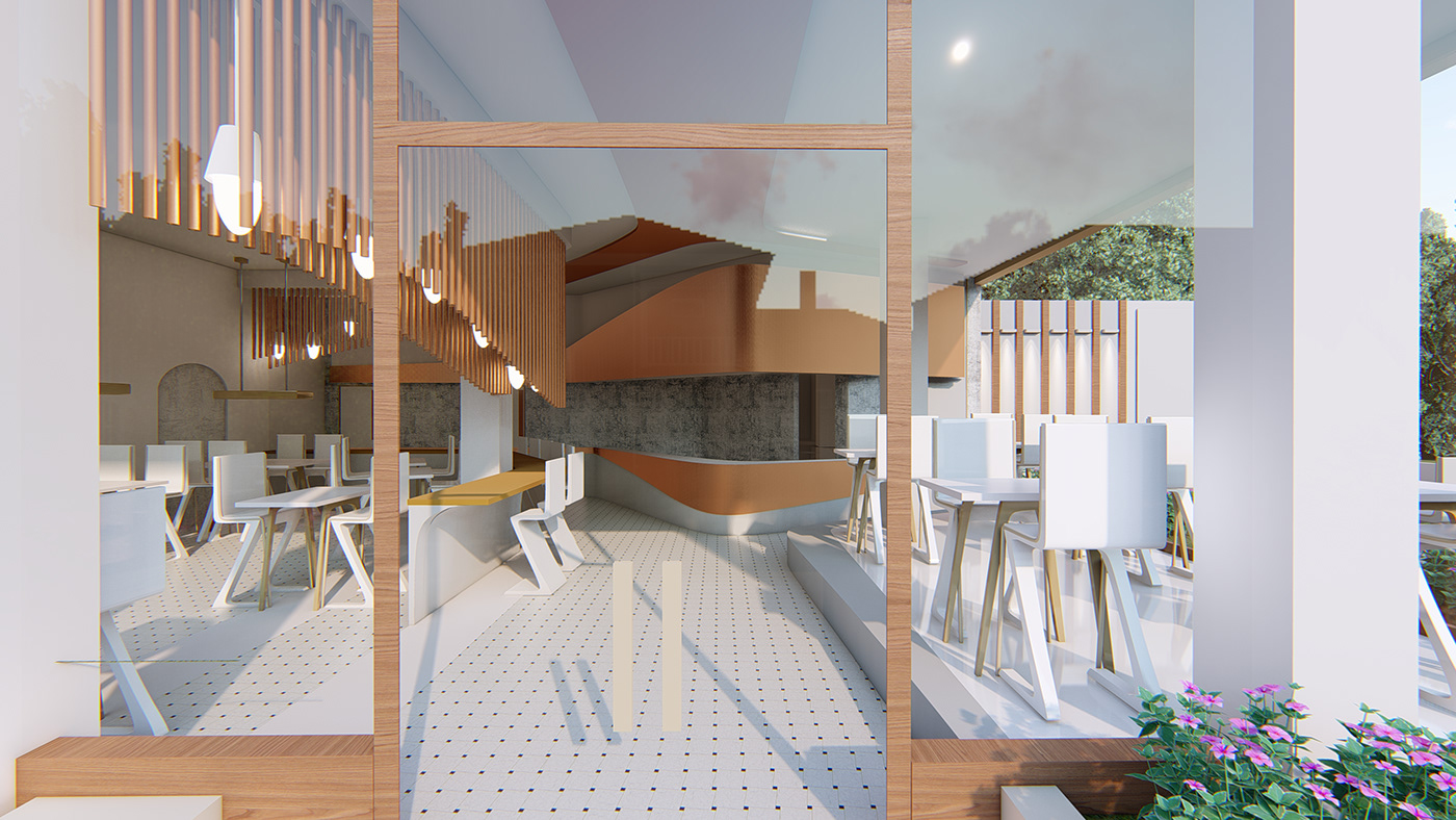 interior design  3dmodeling interiorspace Rhino3D 3D architecture design restaurantdesing