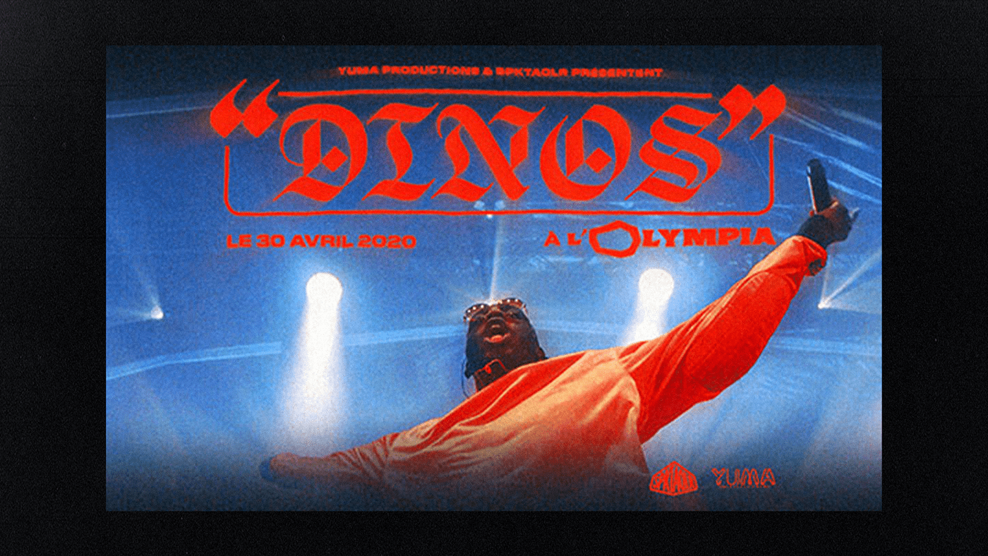 affiches dinos eartsup graphisme rap Typographie