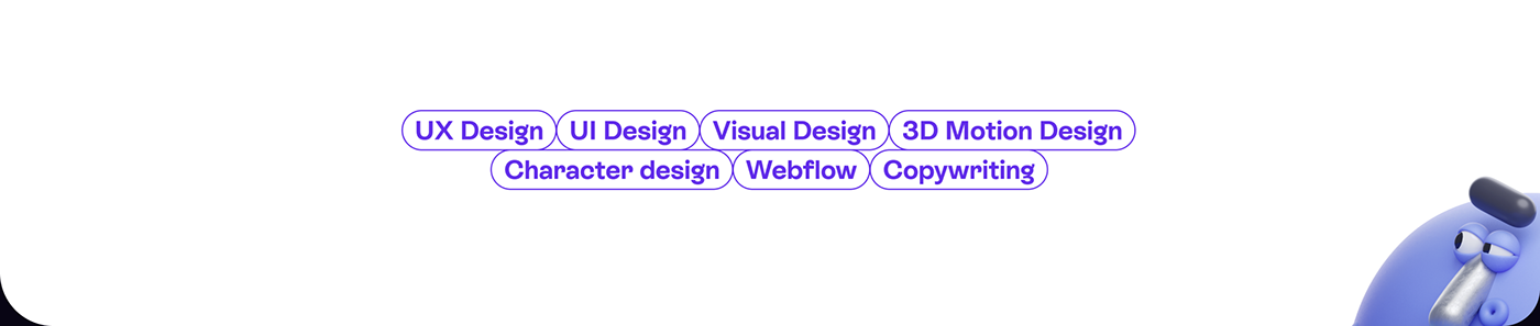 3D animation Character design landing page visual design branding identity ui ux Web Design