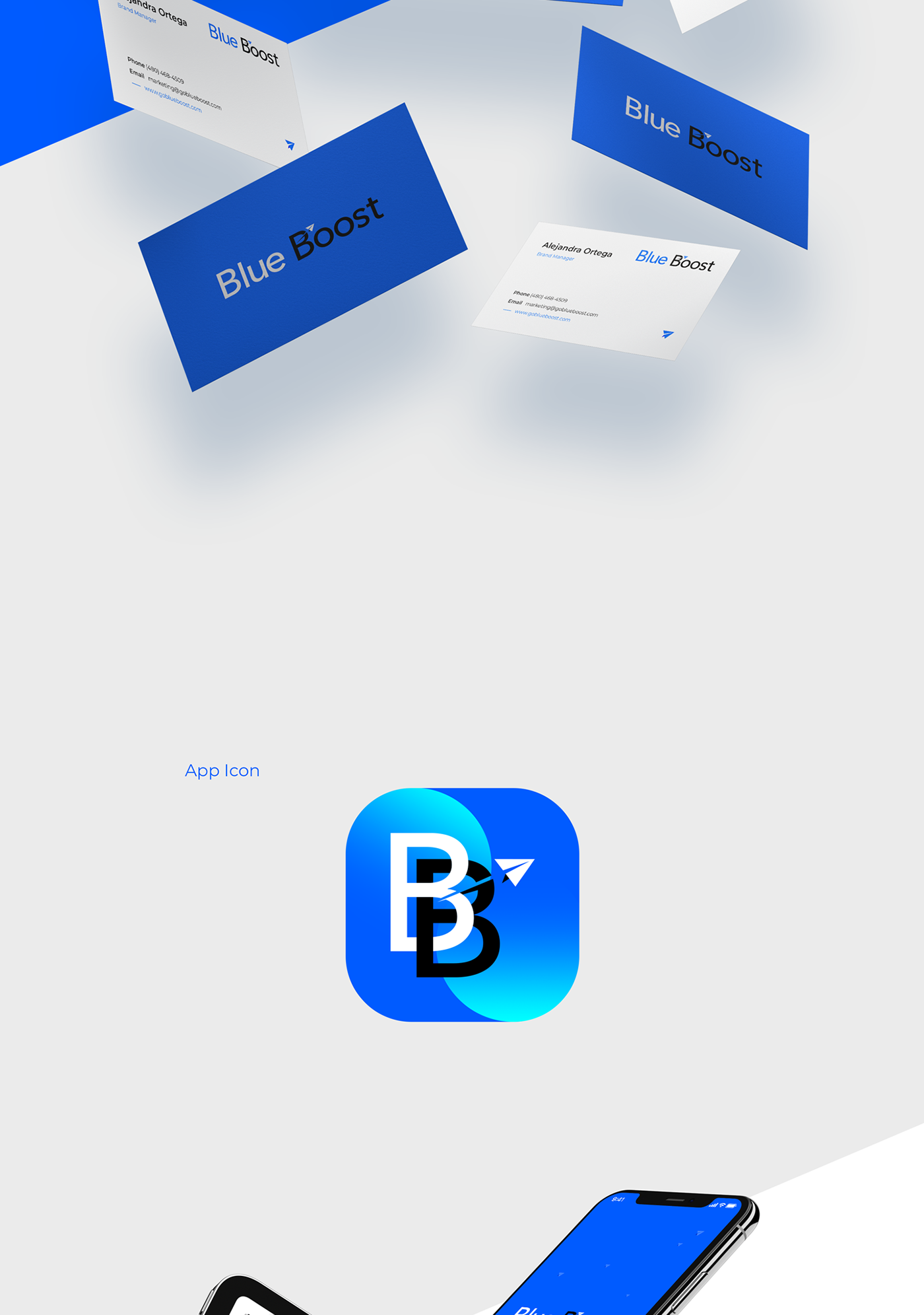 blue boost company marketing   Display app uiux Experience concept aesthetic