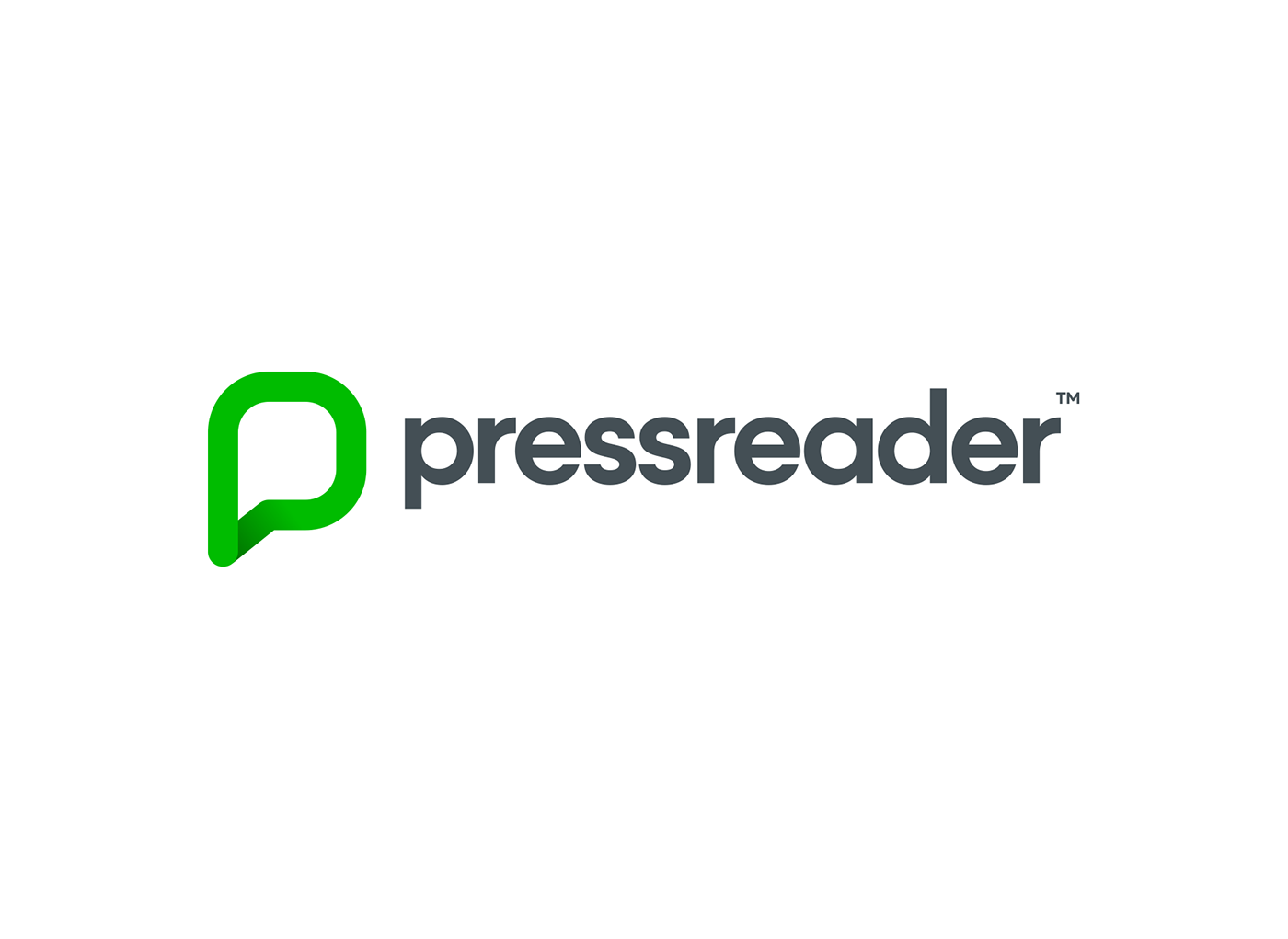 brand identity logo pressreader branding  vancouver visual identity graphic design  app green