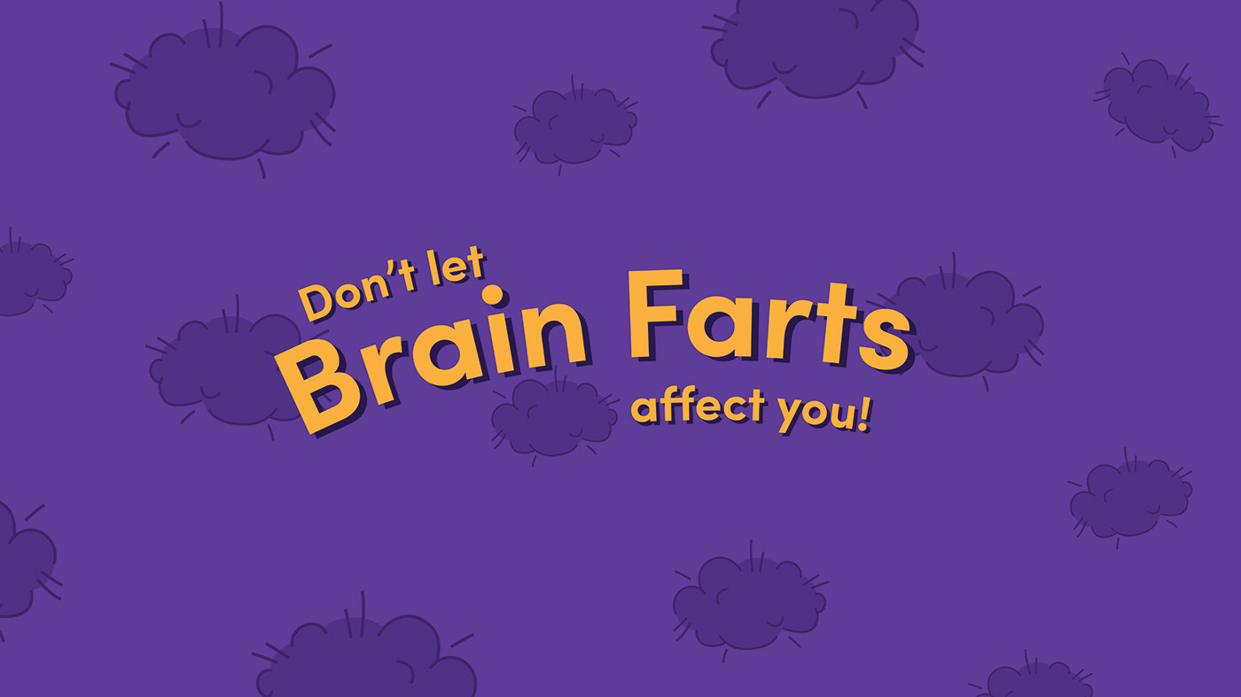brain farts campaign ILLUSTRATION  mock client motion graphics 
