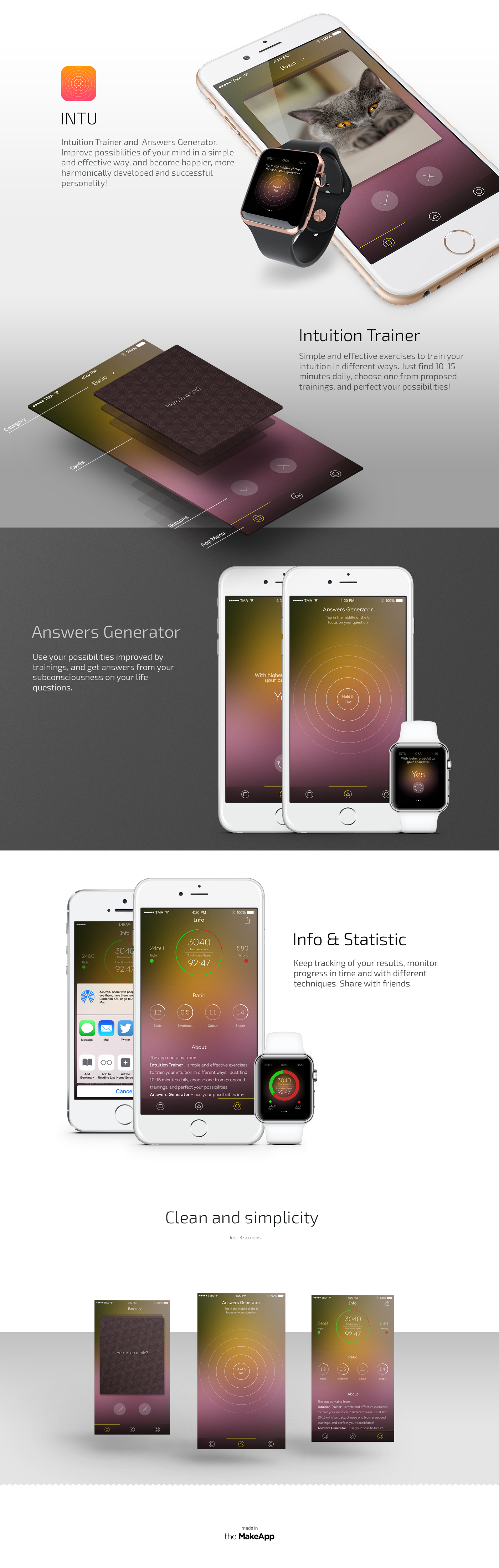 UI ux ios apple watch timekiller answer Generator app design
