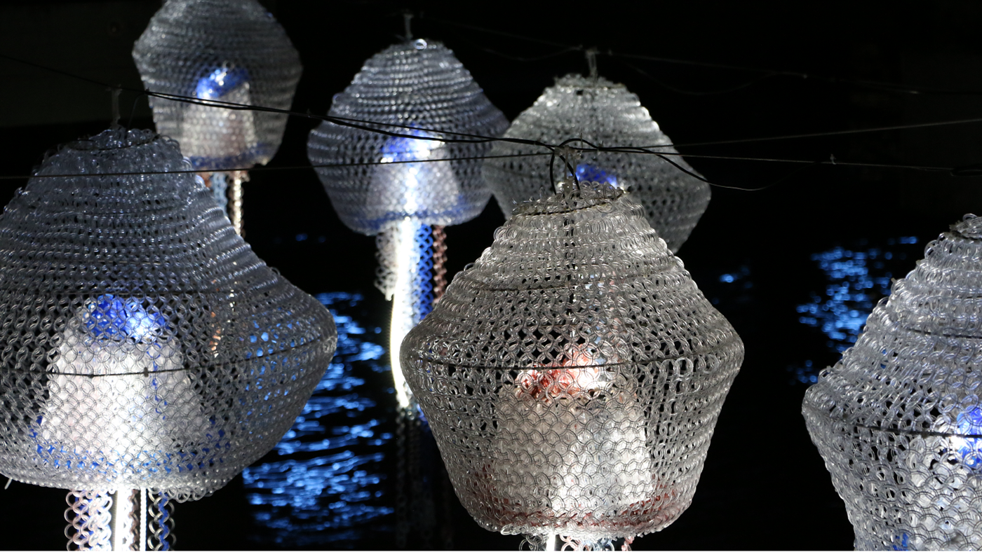 jellyfish Lux light festival wellington waterfront wharf sculpture installation city night led circuit