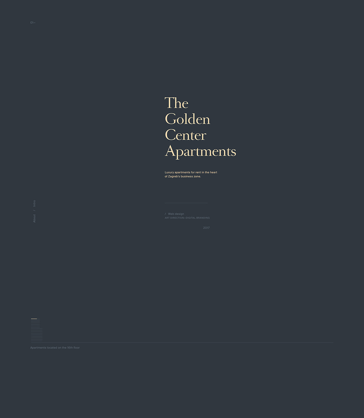 Golden Center Apartments —Web / Branding on Behance Golden Center Apartments —Web / Branding on Behance