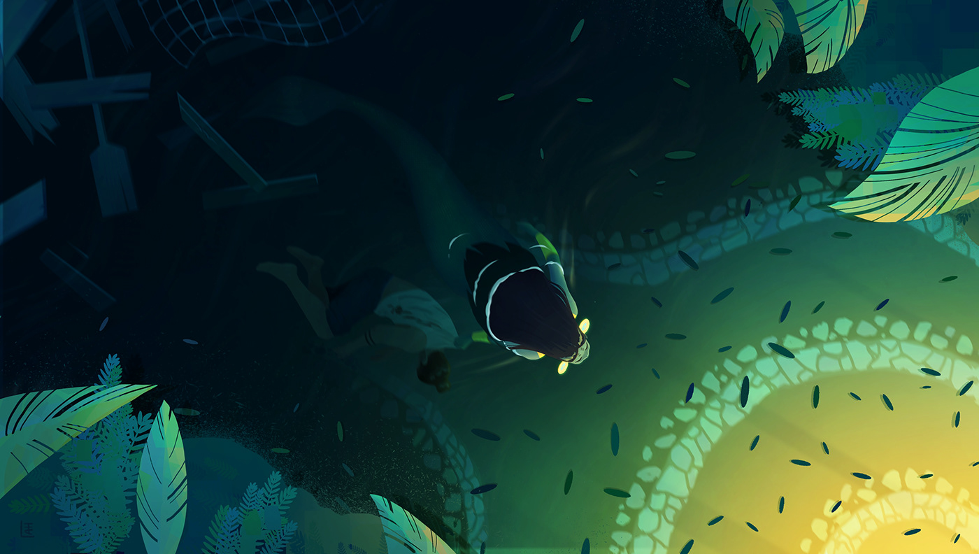 VisDev Visual Development animation  concept art Character design  siren mermaid peru ICA