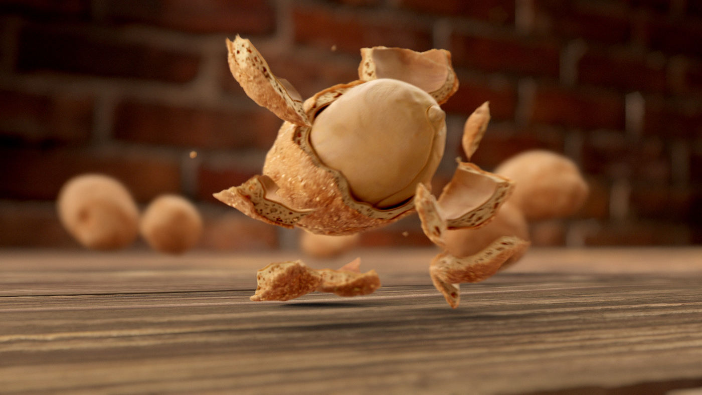 houdini peanut shattering arnold rendering CGI supervision 3D distraction animation 
