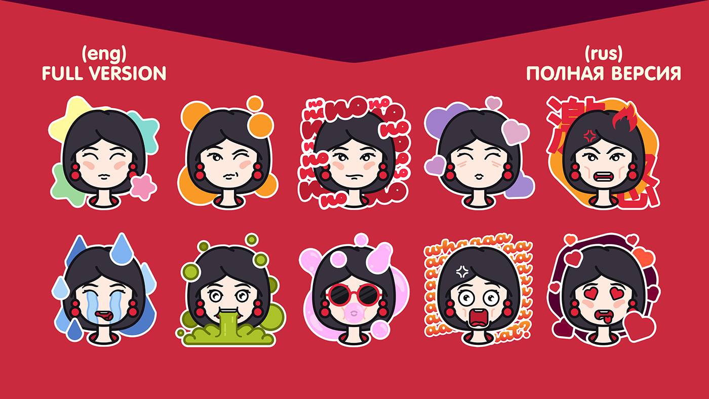 sticker japan free Telegram Character girl Emoji sticker pack