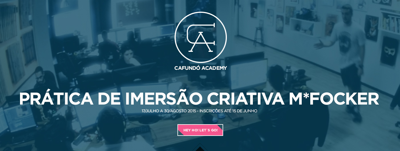 Website academy course cafundo One Page navigation mobile studio
