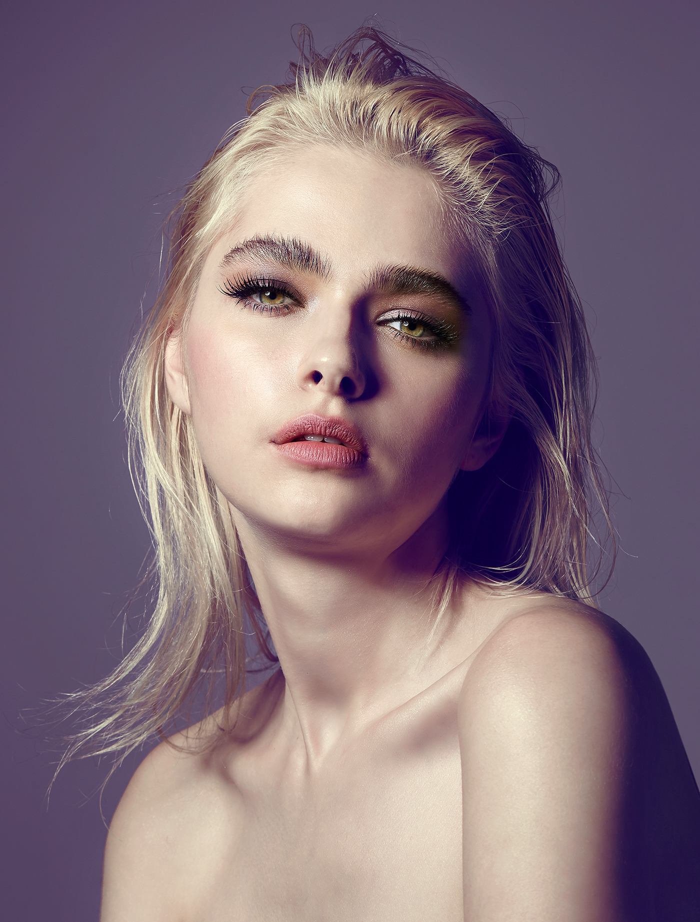 beauty Pictorial model makeup hair color retouch Photography  elegant fancy